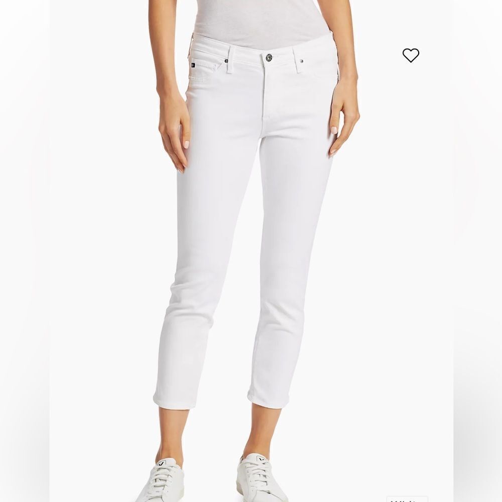 NWT AG Prima Mid Rise Cigarette Crop Jean 27